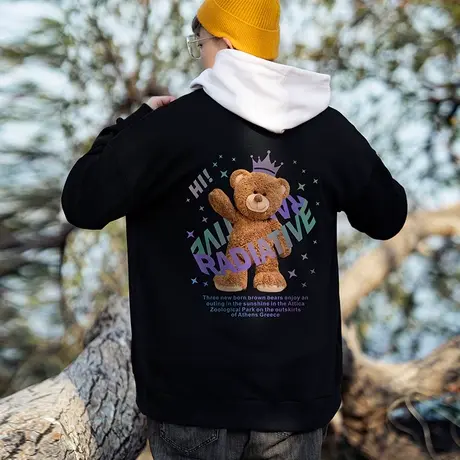 伟臣潮牌大码男装加绒加厚棒球服男胖子加肥加大宽松肥佬夹克外套商品大图