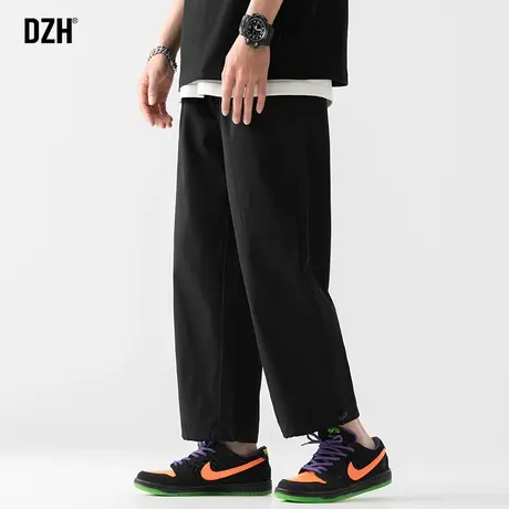 男士黑色直筒裤垂感高级感痞帅男裤子休闲百搭宽松长裤运动裤男裤商品大图