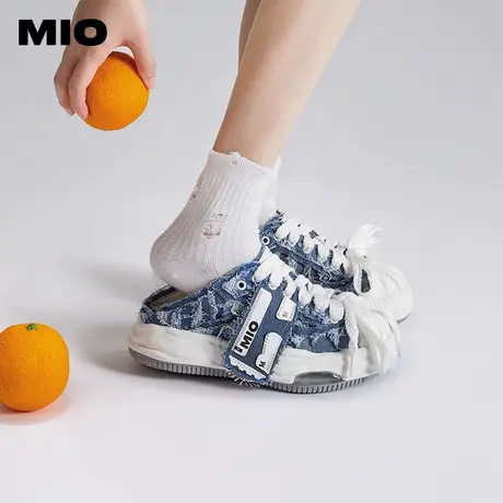 [徐紫茵同款]MIO米奥贝壳头复古拖鞋加绒情侣溶解鞋半拖女商品大图