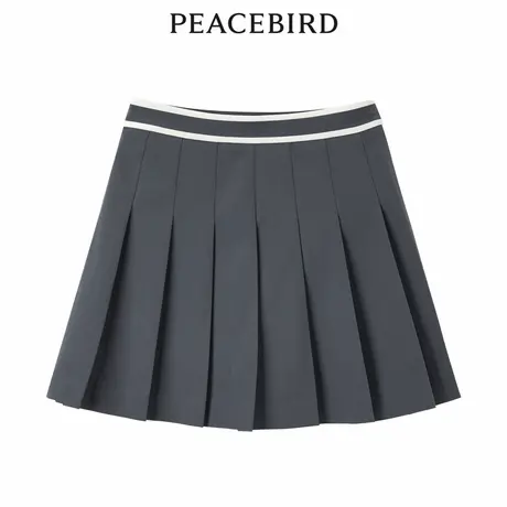 【商场同款】太平鸟女装2023年秋季新款运动风百褶裙A3GED2F03图片