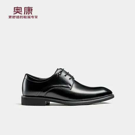 奥康 男鞋2026春季新款正装皮鞋商务通勤上班职场透气黑色伴郎鞋商品大图