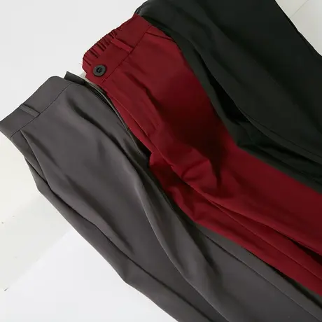 阔腿裤女款高腰秋冬垂坠感2019新款黑色西装裤直筒宽松拖地休闲裤商品大图