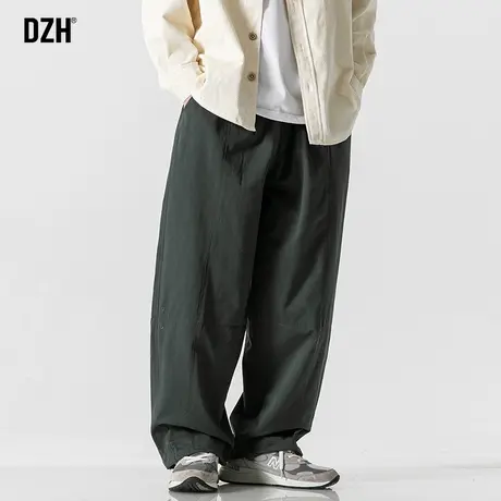 男士直筒休闲裤男秋季宽松2023年新款美式工装裤机能裤户外冲锋裤商品大图