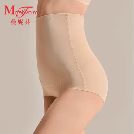 【中塑】曼妮芬高腰收腹低角裤收小肚子内裤塑身裤女全棉底裆裤图片