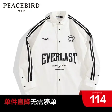 【AIRxPEACE】太平鸟男装 everlast联名潮流长袖衬衫男BYCHD2106商品大图