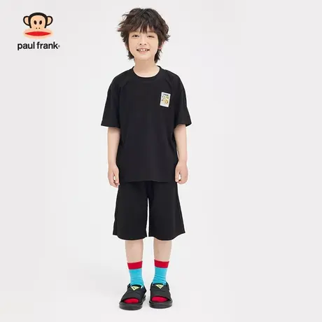 大嘴猴童装男童短袖短裤套装2023年夏季新品半袖中大儿童两件套商品大图