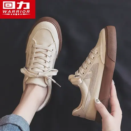 回力女鞋帆布鞋女春季2023新款韩版超火小白鞋ins百搭休闲板鞋子图片