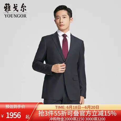 【商场同款】雅戈尔男士西服春季新款官方商务休闲羊毛西装外套男图片