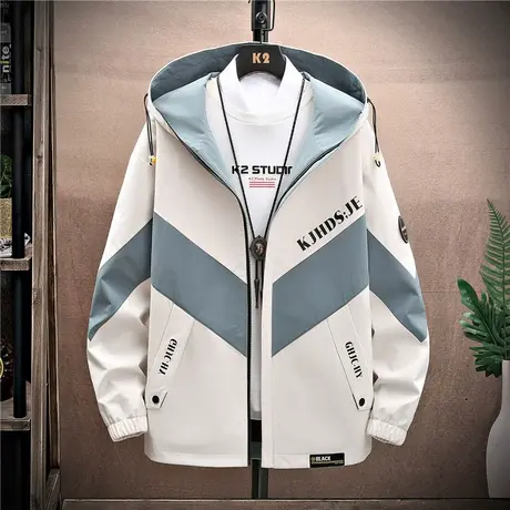 夹克男士春秋季2023新款潮流休闲男装宽松上衣服工装潮牌男生外套商品大图
