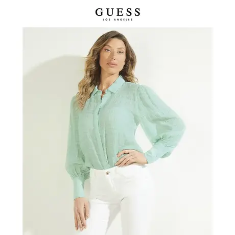 GUESS女士极简通勤舒适衬衫商品大图