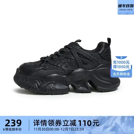 骆驼运动鞋2023秋季新款潮流复古厚底老爹鞋女百搭时尚运动休闲鞋商品大图