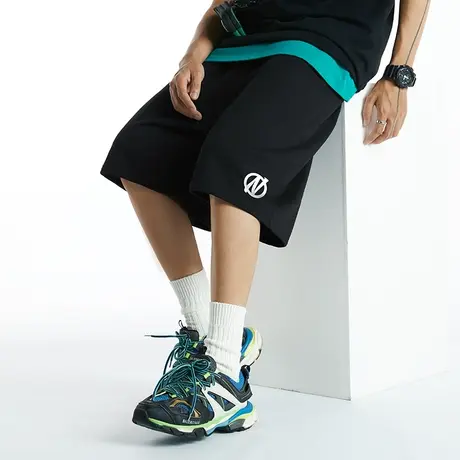 日系潮牌街头短裤男潮ins港风潮流宽松五分裤加肥加大运动篮球裤商品大图