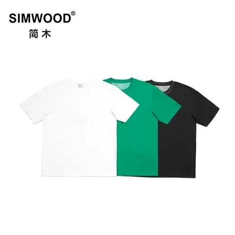 Simwood简木男装【宽松版型】200g速干凉感棉COOLMAX短袖圆领T恤图片