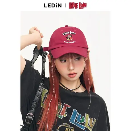 【Little Lulu联名】乐町2024夏季新款棒球帽时尚鸭舌帽C2YAE2180商品大图