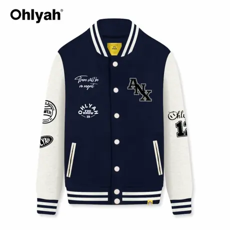 Ohlyah原宿风洋气夹克女春秋2023新款韩版休闲宽松上衣棒球服外套商品大图