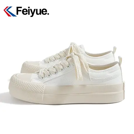 feiyue/飞跃百搭小白鞋女鞋2023秋季款官方新款舒适软底休闲鞋960商品大图