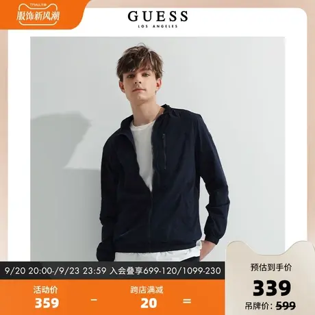 GUESS款男士立领休闲薄外套Z2GL06WO085图片