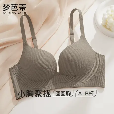 梦芭蒂内衣女小胸聚拢显大文胸无痕上托收副乳防下垂胸罩冰花微凉商品大图