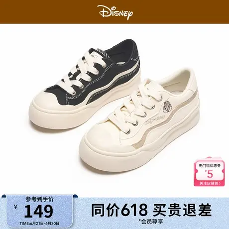 热风厚底帆布鞋女款25春新款卡通可爱休闲鞋子户外轻便女鞋图片