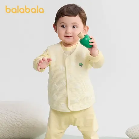 巴拉巴拉婴儿内着上衣宝宝马甲秋装2025新款打底背心亲肤舒适奶萌商品大图