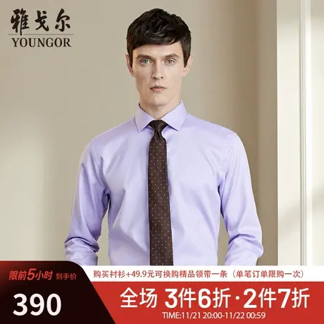 【商场同款】雅戈尔衬衫春季商务休闲纯棉DP免烫经典衬衣1538图片