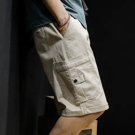 工装短裤男士五分裤潮牌ins爆款休闲潮胖子中裤宽松大码外穿夏季商品大图