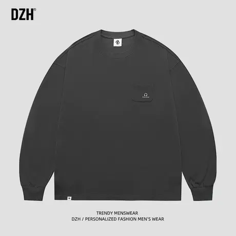 男生纯棉卫衣男秋季圆领潮牌宽松长袖上衣百搭男装2023新款秋装潮商品大图