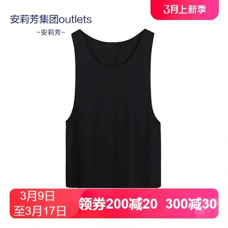 安莉芳outlets黑色运动背心上衣ED0287图片