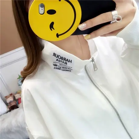 初秋短外套女春秋季2023新款韩版宽松bf百搭学生休闲棒球服夹克潮商品大图
