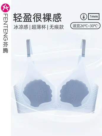 芬腾文胸女夏季性感蕾丝聚拢无钢圈收副乳防下垂舒适睡眠女士内衣图片