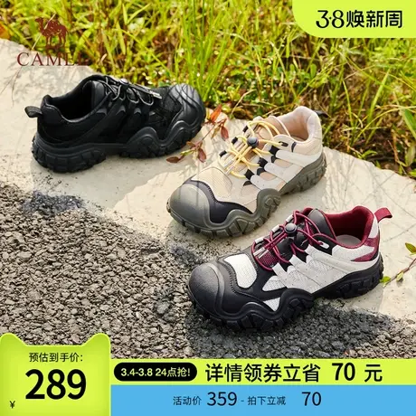 骆驼女鞋2024年春季新款百搭老爹鞋女日常通勤鞋厚底增高休闲鞋商品大图