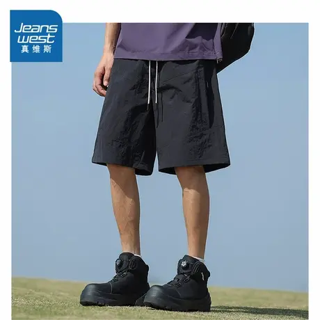LR真维斯2025夏季新款潮流男士休闲裤百搭时髦男款通勤宽松短裤图片