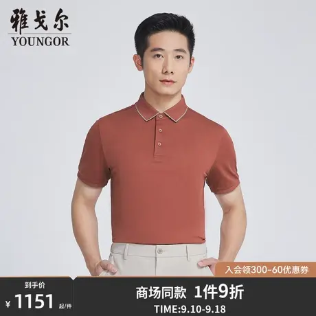 【商场同款】雅戈尔男士短袖T恤夏季新款官方商务休闲POLO衫S3176商品大图