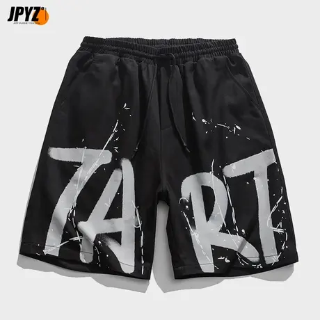 短裤男夏季5分裤宽松直筒运动裤男士五分中裤沙滩裤裤子卫裤男生商品大图