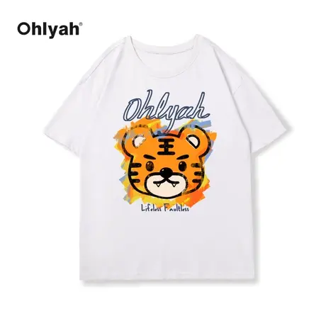 Ohlyah短袖t恤秋冬本命新年打底衫2023早春新款女装印花红色上衣图片