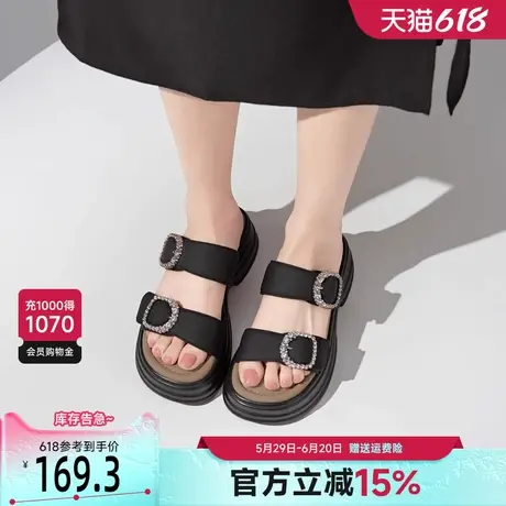戈美其拖鞋女夏季外穿2025新款时尚百搭一字带凉拖软底沙滩凉鞋图片
