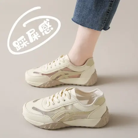 单网运动鞋女2025夏季新款透气网鞋大码41一43学生镂空网面凉鞋子图片