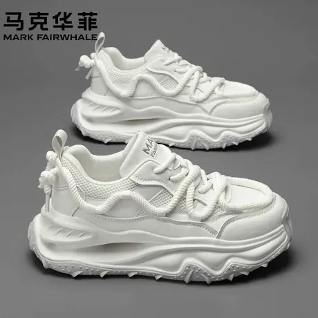马克华菲老爹鞋男2025夏季新款透气潮牌高级感厚底休闲运动鞋子男商品大图