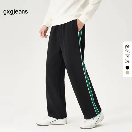 gxg.jeans男装2023年秋季新款直筒针织长裤JEX10202123商品大图