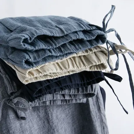 亚麻裤男九分宽松休闲裤夏季薄款透气青年男士棉麻9分小脚男裤子图片