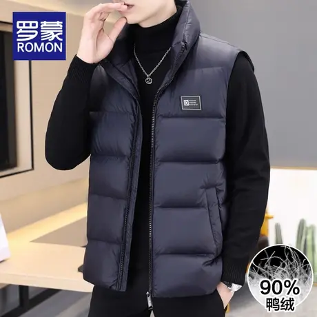 罗蒙羽绒服马甲男士秋冬季2023新爆款潮流轻薄坎肩背心外穿马夹棉商品大图