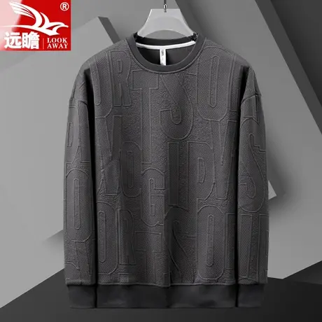 秋季卫衣男春秋款圆领套头长袖T恤2023新款潮牌宽松男士休闲上衣商品大图