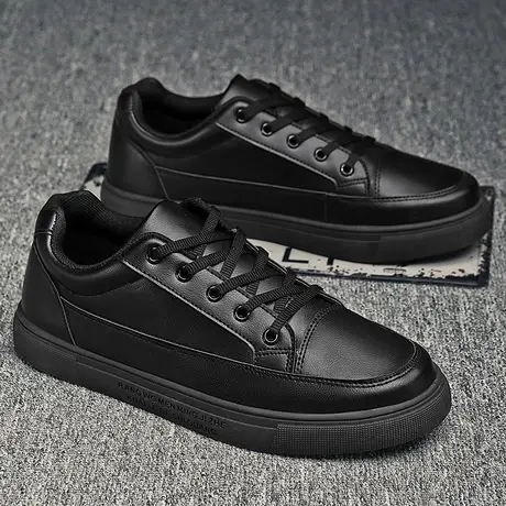 雨鞋男鞋夏季透气厨师鞋防油防滑防水厨房工作水鞋劳保鞋黑色皮鞋商品大图