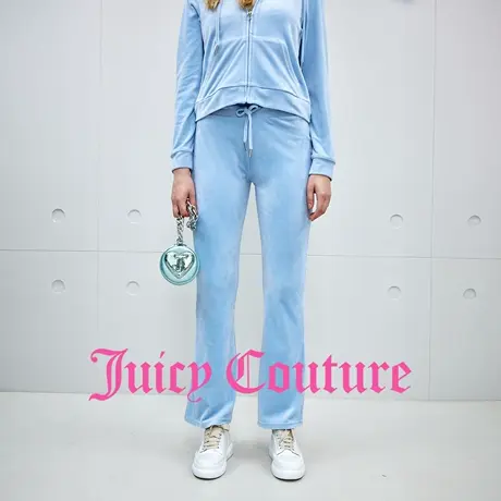 Juicy Couture橘滋休闲裤女2025年秋季新款零压弹力丝绒修身长裤商品大图