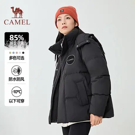 【非卖品】女装羽绒服24新款防泼水连帽保暖面包服白鸭绒羽绒外套商品大图