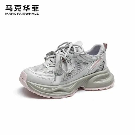 马克华菲老爹鞋女士2025新款网面透气运动鞋厚底增高鞋百搭休闲鞋商品大图