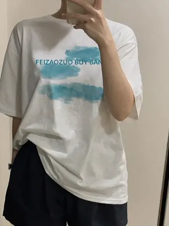 美式复古白色仿棉短袖t恤女夏季2023新款宽松显瘦上衣小众设计感商品大图