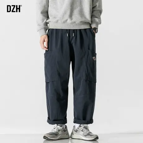 男士工装裤男款美式复古裤子潮牌男秋季2023新款纯棉直筒休闲长裤商品大图