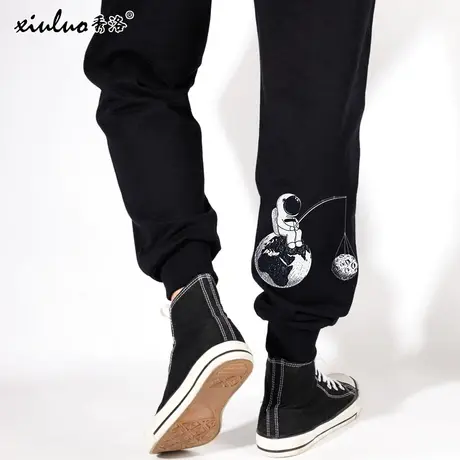 秀洛官方旗舰店联名宇航员nasa星空地球卫裤夏季薄款男装休闲裤商品大图