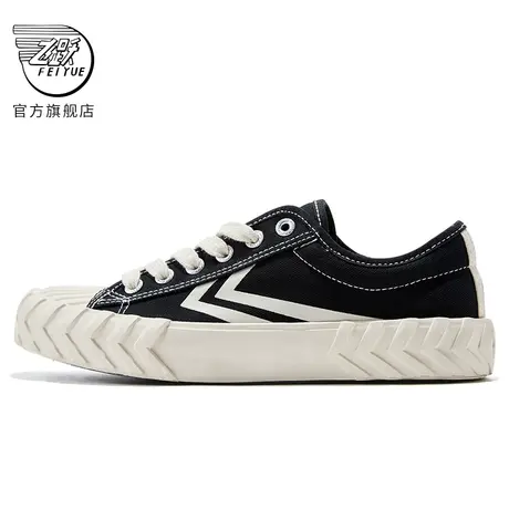 飞跃帆布鞋女夏季新款小白鞋INS百搭复古饼干鞋休闲鞋211商品大图